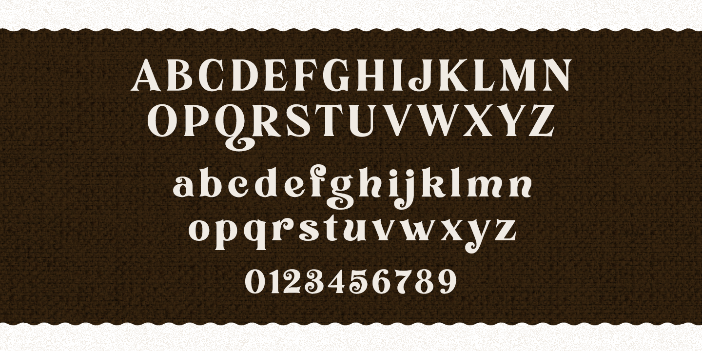 Пример шрифта Foldnick Italic